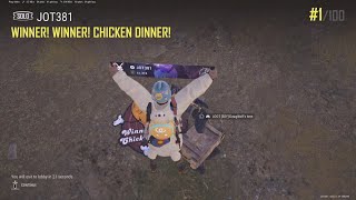 JOT381 PUBG 151124 ERANGEL 4 KILLS 1750th SOLO WIN 1/100 CHICKEN DINNER SOLO