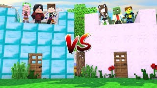 FORTALEZA DE DIAMANTE💎 VS FORTALEZA DE NUBE⛅ ~ MINECRAFT