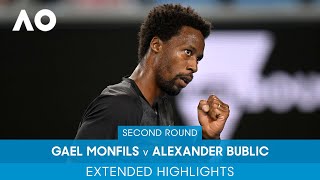 Gael Monfils v Alexander Bublik Extended Highlights (2R) | Australian Open 2022