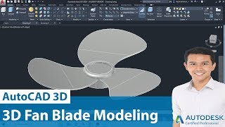 #046 I AutoCAD 3D: Fan Blade Modeling I Nazmi Ismail