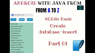 Sqlite Basic Part 01 Create DB and insert