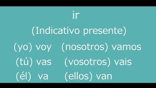 嫌でも覚える 聞き流し スペイン語 ir 「行く」直接法現在形の活用 ５０回再生