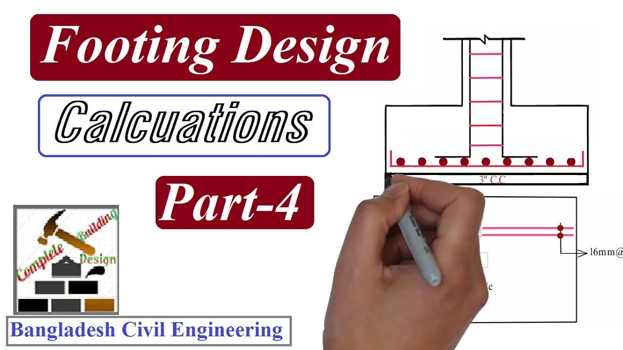 Footing Design Calculation #Part_4 - YouTube