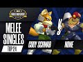 Cody Schwab (Fox) vs n0ne (Captain Falcon) - Melee Singles Top 8 Qualifier - The Big House 11