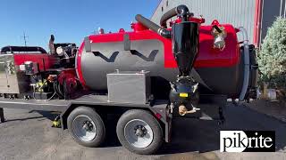 Custom Trailer-mounted Vacuum Tank System from Pik Rite with Features Galore