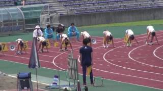 2016年度 国公立大学対校戦 対校女子100m決勝 5レーン杉崎 7レーン成田