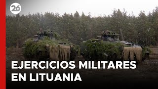EUROPA | El ejército lituano realiza ejercicios militares ante posible ataque