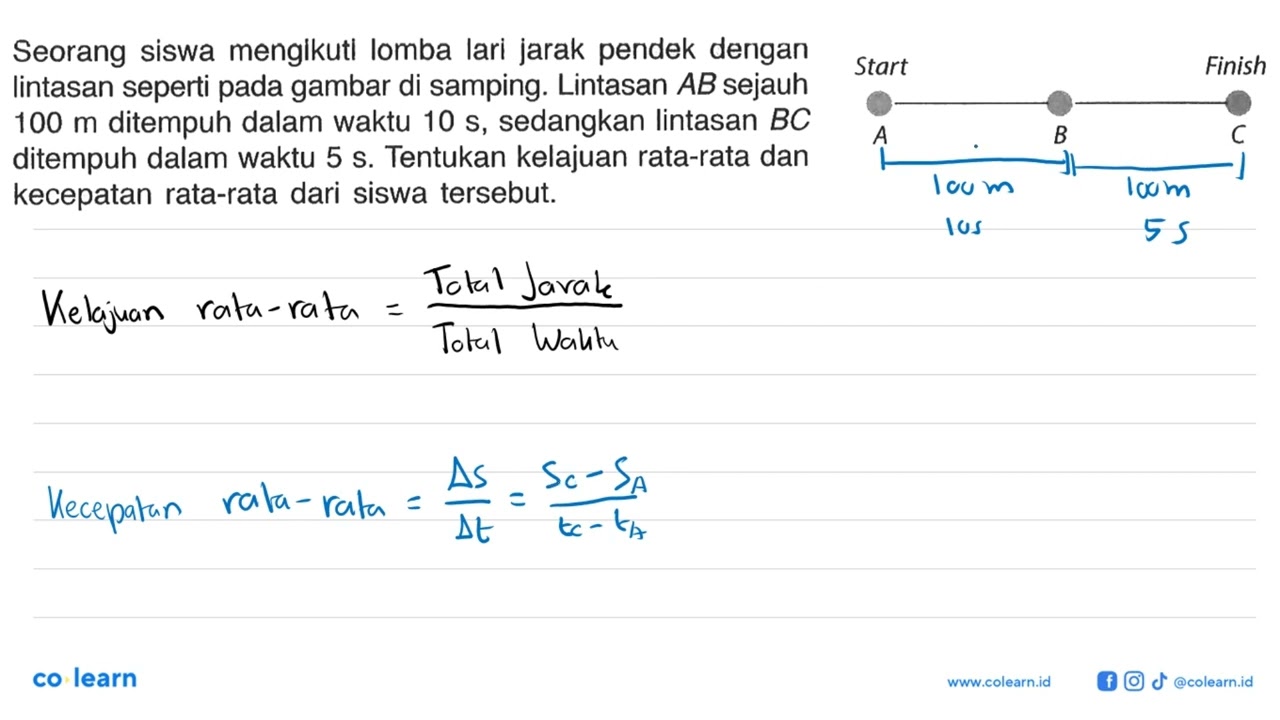 Seorang Siswa Mengikutl Lomba Lari Jarak Pendek Dengan Lintasan Seperti ...