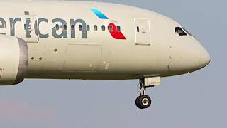 American Airlines Boeing 787-8 Dreamliner N812AA Landing at DFW From Paris Chales De Gaulle