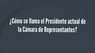 Cómo es llama el Presidente de la Cámara de Representantes ahora?