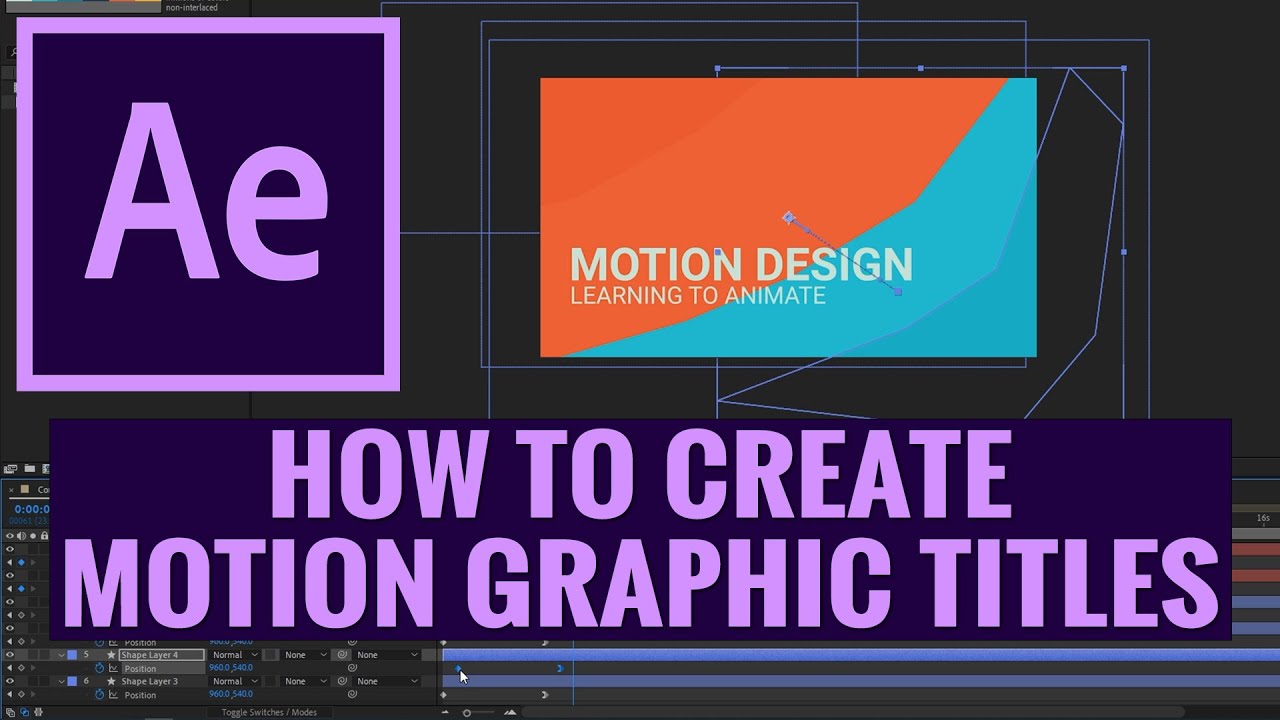How To Make Motion Graphics In After Effects Cc Motion Design
