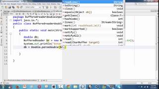 20.Inputting a double value in java using BufferedReader