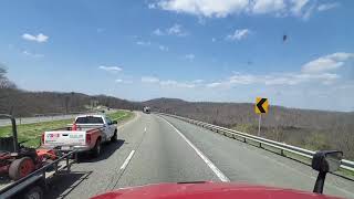 I-64 Westbound Charlottesville Virginia thru to West Virginia turnpike and Jackson River, 4/7/21