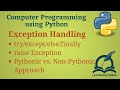 [Python Programming Basics to Advanced]: Exception Handling (try/except/else/finally)  | Lab 26