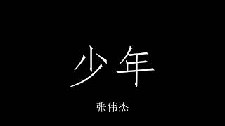 (Chinese Song) 梦然(맹연)-少年(소년) 张伟杰 翻唱【动态歌词-帅气小皇帝】