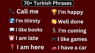 Learn Turkish - 70+ Turkish Phrases😍 - Listen and Repeat @LanguageAnimated