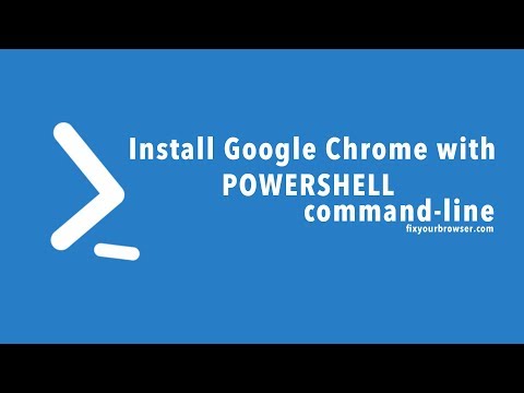 Install Google Chrome with Powershell command-line Install Google Chrome with Powershell command-line