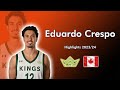 Eduardo Crespo Highlights 2023/24 || Red Deer Polytechnic Kings (Canada)