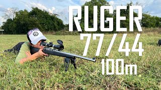 [ChannelMo] ทดสอบกลุ่มกระสุน Ruger 77/44 ระยะ 100เมตร อย่าหวังว่าจะSub MOA