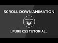 Css Scroll Down Animation - Pure Css3 Effect - Font Awesome Icon - Plz SUBSCRIBE Us For Daily Videos