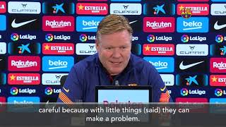 'Pique has to be careful what he says' - Koeman