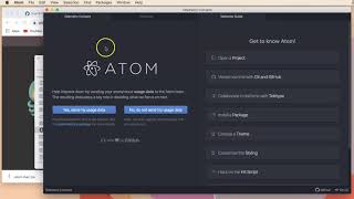 Install Atom in macOS