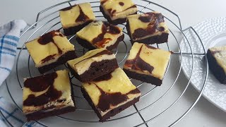 สูตรช็อคโกแลตชีสเค้กบราวนี่ เนื้อแน่นหนึบ ที่อร่อยมาก |Chocolate Cheesecake Brownie 48