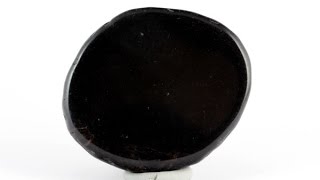 居辺産 十勝石 (オブシディアン) 原石 磨き 69g / Japanese Obsidian