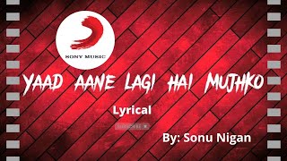 [Roposo Jamroom]Yaad Aane lagi hai mujhko [Lyrical]  @SonyMusicIndia