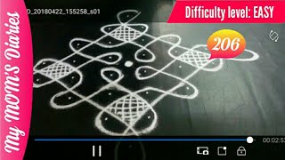 #kolam #207 # sikku Rangoli kolam Design