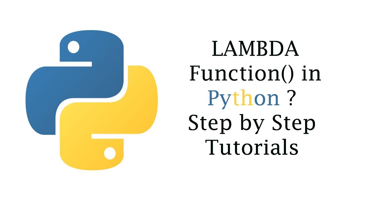 Lambda Function In Python Youtube