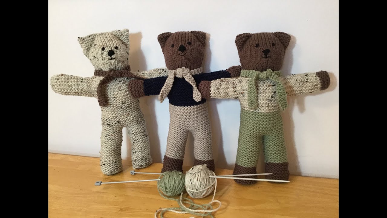 HOW TO - KNIT TEDDY BEARS - YouTube