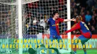 Barcelona vs Bayern Munich (4/0)🏆 | Champions league 2008| top High light