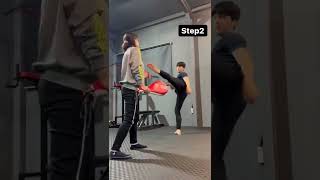 앞발 나래차기 차는 법🥋 sliding Naraechagi tutorial #taekwondo #kick #tutorial #태권도 #발차기 #튜토리얼 #운동 #운동하는남자