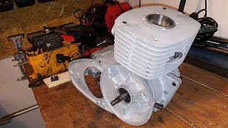 Project of the S32 WFM SHL engine with the Wsk 175 cylinder, the W2A prototype