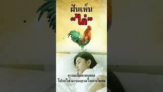 ฝันเห็นไก่ ทำนายฝัน เปิดเลขนำโชค