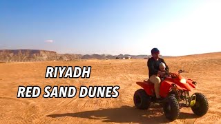 Riyadh Red Sand Dunes at Muzahmiyah, KSA #redsand #quadbiking