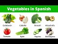 30 Vegetable names in Spanish |  Las verduras | Vegetables vocabulary in Spanish.