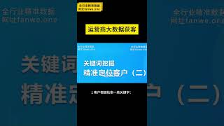 精准获取实时数据 提取客户资料 微信/QQ好友数据、朋友圈信息、SDK数据获取，指定APP获取客户资料，金融 汽车 保险 网贷 等，电商数据客户信息数据精准获取  网站：fanwe.one