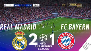 REAL MADRID  2-1 BAYERN MUNICH UEFA Champions League 23/24 | Match Highlights Video Game Simulation