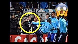 PATRICE EVRA SENT OFF FOR KICKING FAN IN THE HEAD 😱  Unbelievable