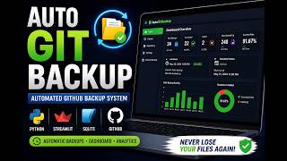AutoGitBackup | Automated GitHub Backup System Using Python, Streamlit & SQLite