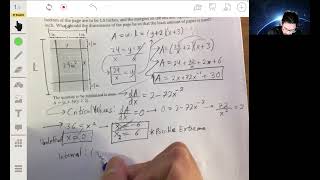 Optimization Problems: Finding Minimum Area | AP Calculus AB/BC Lesson 3.7.3