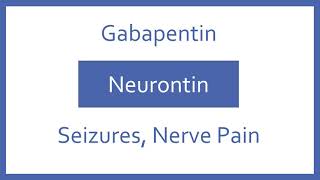 Gabapentin Pronunciation - Generic Name, Brand Name, Indication (Top 200 Drugs) PTCB NCLEX Test Prep