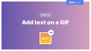 How to add text on a GIF