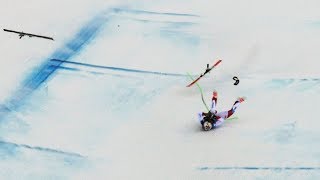 Swiss skier Marc Gisin, 30, was airlifted to a hospital after the World Cup downhill accident.