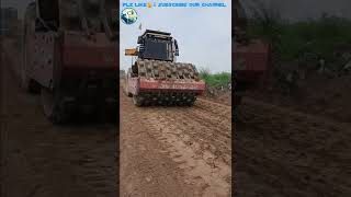 Amazing Machines👍Earth Work Embankment Compaction by Hugh Powerful Sheepfoot Roller Machine😲#shorts