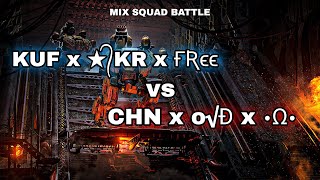 워로봇 KUF x KR x FRee vs CHN x ovD x OMEGA 연합 소대전/War Robots Mix Squad battle