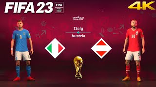 FIFA 23 - Italy vs. Austria - FIFA World Cup Qatar Final | PS5™ Gameplay [4K 60FPS] Next Gen