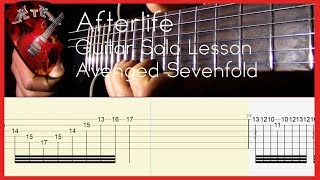 Afterlife Guitar Solo Lesson - Avenged Sevenfold  (with tabs)